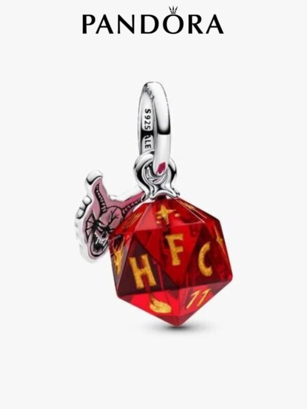 Pandora Stranger Things Hellfire Club Dice Dangle Charm